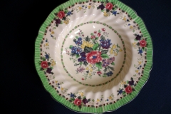 ROYAL DOULTON THE VERNON GREEN-  RIM SOUP BOWL 9  3/4"    .....   https://www.jaapiesfinechinastore.com