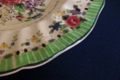 ROYAL DOULTON THE VERNON GREEN-  RIM SOUP BOWL 9  3/4"    .....   http://jaapiesfinechinastore.com