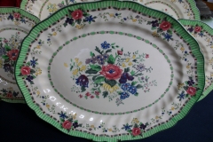 ROYAL DOULTON THE VERNON GREEN-  SERVING PLATTER  15  1/2"    .....   https://www.jaapiesfinechinastore.com