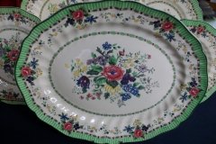 ROYAL DOULTON THE VERNON GREEN-  SERVING PLATTER  15  1/2"    .....   http://jaapiesfinechinastore.com