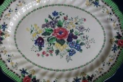 ROYAL DOULTON THE VERNON GREEN-  SERVING PLATTER  15  1/2"    .....   http://jaapiesfinechinastore.com