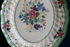 ROYAL DOULTON THE VERNON GREEN-  SERVING PLATTER  15  1/2"    .....   http://jaapiesfinechinastore.com