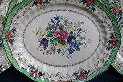 ROYAL DOULTON THE VERNON GREEN-  SERVING PLATTER  15  1/2"    .....   http://jaapiesfinechinastore.com