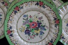 ROYAL DOULTON THE VERNON GREEN-  SALAD PLATES    .....   http://jaapiesfinechinastore.com