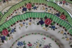 ROYAL DOULTON THE VERNON GREEN-  SALAD PLATES    .....   http://jaapiesfinechinastore.com