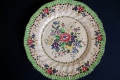 ROYAL DOULTON THE VERNON GREEN-  SALAD PLATES    .....   http://jaapiesfinechinastore.com