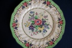 ROYAL DOULTON THE VERNON GREEN-  SALAD PLATES    .....   http://jaapiesfinechinastore.com