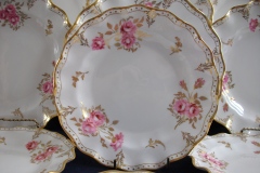 ROYAL CROWN DERBY ROYAL PINXTON ROSES A1155 -  SALAD PLATE    .....   https://www.jaapiesfinechinastore.com