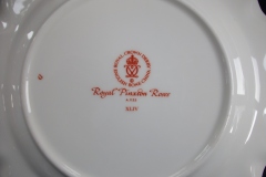 ROYAL CROWN DERBY ROYAL PINXTON ROSES A1155 -  SALAD PLATE    .....   https://www.jaapiesfinechinastore.com