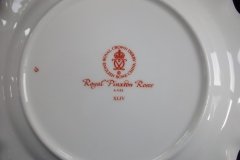 ROYAL CROWN DERBY ROYAL PINXTON ROSES A1155 -  SALAD PLATE    .....   http://jaapiesfinechinastore.com