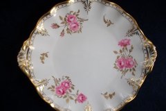 ROYAL CROWN DERBY ROYAL PINXTON ROSES A1155 -  CAKE SERVING PLATE   .....   http://jaapiesfinechinastore.com