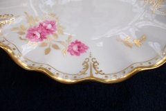 ROYAL CROWN DERBY ROYAL PINXTON ROSES A1155 -  CAKE SERVING PLATE   .....   http://jaapiesfinechinastore.com
