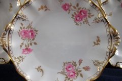 ROYAL CROWN DERBY ROYAL PINXTON ROSES A1155 -  CAKE SERVING PLATE   .....   http://jaapiesfinechinastore.com