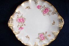 ROYAL CROWN DERBY ROYAL PINXTON ROSES A1155 -  CAKE SERVING PLATE   .....   http://jaapiesfinechinastore.com
