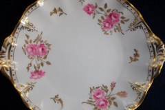 ROYAL CROWN DERBY ROYAL PINXTON ROSES A1155 -  CAKE SERVING PLATE   .....   https://www.jaapiesfinechinastore.com