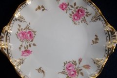 ROYAL CROWN DERBY ROYAL PINXTON ROSES A1155 -  CAKE SERVING PLATE   .....   http://jaapiesfinechinastore.com