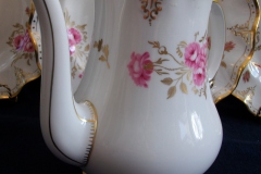 ROYAL CROWN DERBY ROYAL PINXTON ROSES A1155 -  COFFEE POT & LID    5 CUPPER  .....   https://www.jaapiesfinechinastore.com