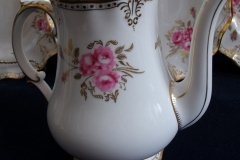 ROYAL CROWN DERBY ROYAL PINXTON ROSES A1155 -  COFFEE POT & LID    5 CUPPER  .....   http://jaapiesfinechinastore.com