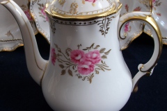 ROYAL CROWN DERBY ROYAL PINXTON ROSES A1155 -  COFFEE POT & LID    5 CUPPER  .....   https://www.jaapiesfinechinastore.com