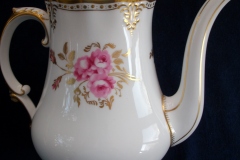 ROYAL CROWN DERBY ROYAL PINXTON ROSES A1155 -  COFFEE POT & LID    5 CUPPER  .....   https://www.jaapiesfinechinastore.com