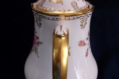 ROYAL CROWN DERBY ROYAL PINXTON ROSES A1155 -  COFFEE POT & LID    5 CUPPER  .....   https://www.jaapiesfinechinastore.com