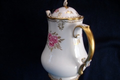 ROYAL CROWN DERBY ROYAL PINXTON ROSES A1155 -  COFFEE POT & LID    5 CUPPER  .....   https://www.jaapiesfinechinastore.com