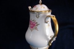 ROYAL CROWN DERBY ROYAL PINXTON ROSES A1155 -  COFFEE POT & LID    5 CUPPER  .....   http://jaapiesfinechinastore.com