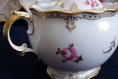 ROYAL CROWN DERBY ROYAL PINXTON ROSES A1155 -  COVERED SUGAR BOWL  .....   https://www.jaapiesfinechinastore.com