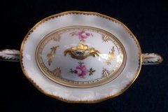 ROYAL CROWN DERBY ROYAL PINXTON ROSES A1155 -  COVERED SUGAR BOWL  .....   http://jaapiesfinechinastore.com