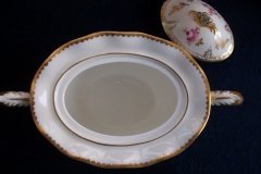 ROYAL CROWN DERBY ROYAL PINXTON ROSES A1155 -  COVERED SUGAR BOWL  .....   http://jaapiesfinechinastore.com