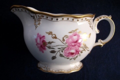 ROYAL CROWN DERBY ROYAL PINXTON ROSES A1155 -  CREAMER  10oz   .....   https://www.jaapiesfinechinastore.com