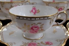 ROYAL CROWN DERBY ROYAL PINXTON ROSES A1155 - CUP & SAUCER   .....   http://jaapiesfinechinastore.com