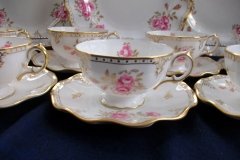 ROYAL CROWN DERBY ROYAL PINXTON ROSES A1155 - CUP & SAUCER   .....   http://jaapiesfinechinastore.com