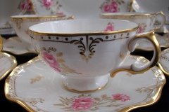 ROYAL CROWN DERBY ROYAL PINXTON ROSES A1155 - CUP & SAUCER   .....   http://jaapiesfinechinastore.com