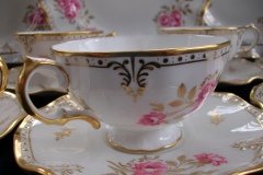 ROYAL CROWN DERBY ROYAL PINXTON ROSES A1155 - CUP & SAUCER   .....   http://jaapiesfinechinastore.com