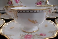 ROYAL CROWN DERBY ROYAL PINXTON ROSES A1155 - CUP & SAUCER   .....   http://jaapiesfinechinastore.com
