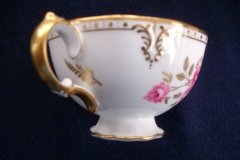 ROYAL CROWN DERBY ROYAL PINXTON ROSES A1155 - CUP & SAUCER   .....   http://jaapiesfinechinastore.com