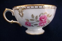 ROYAL CROWN DERBY ROYAL PINXTON ROSES A1155 - CUP & SAUCER   .....   http://jaapiesfinechinastore.com