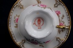 ROYAL CROWN DERBY ROYAL PINXTON ROSES A1155 - CUP & SAUCER   .....   http://jaapiesfinechinastore.com