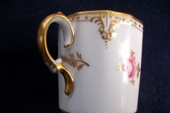 ROYAL CROWN DERBY ROYAL PINXTON ROSES A1155 - DEMI CUP & SAUCER   .....   https://www.jaapiesfinechinastore.com