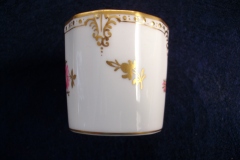 ROYAL CROWN DERBY ROYAL PINXTON ROSES A1155 - DEMI CUP & SAUCER   .....   https://www.jaapiesfinechinastore.com