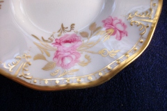 ROYAL CROWN DERBY ROYAL PINXTON ROSES A1155 - DEMI CUP & SAUCER   .....   https://www.jaapiesfinechinastore.com