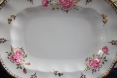 ROYAL CROWN DERBY ROYAL PINXTON ROSES A1155 -  SERVING PLATTER  13  1/8"    .....   https://www.jaapiesfinechinastore.com