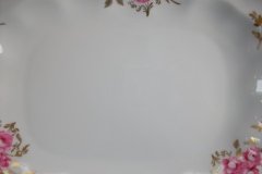 ROYAL CROWN DERBY ROYAL PINXTON ROSES A1155 -  SERVING PLATTER  13  1/8"    .....   http://jaapiesfinechinastore.com