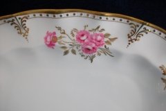 ROYAL CROWN DERBY ROYAL PINXTON ROSES A1155 -  SERVING PLATTER  13  1/8"    .....   http://jaapiesfinechinastore.com
