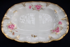 ROYAL CROWN DERBY ROYAL PINXTON ROSES A1155 -  SERVING PLATTER  13  1/8"    .....   https://www.jaapiesfinechinastore.com