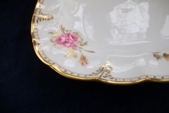 ROYAL CROWN DERBY ROYAL PINXTON ROSES A1155 -  SERVING PLATTER  13  1/8"    .....   https://www.jaapiesfinechinastore.com