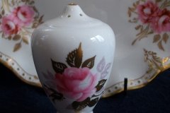 ROYAL CROWN DERBY ROYAL PINXTON ROSES A1155 -  SHAKER  7 HOLE  .....   http://jaapiesfinechinastore.com
