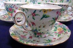 ROYAL WINTON QUEEN ANNE- CUP & SAUCER (RALEIGH )    ..... http://jaapiesfinechinastore.com