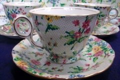 ROYAL WINTON QUEEN ANNE- CUP & SAUCER (RALEIGH )    ..... http://jaapiesfinechinastore.com